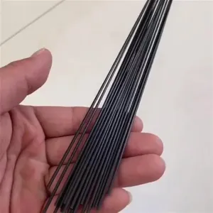 10pcs Small Size Carbon Fiber Rods 0.5/0.6/0.7/0.8/0.9/1/1.2/1.3/1.5/1.6/1.8/2mm for RC Plane Quadcopter Arm Manual Model 500mm Carbon Fiber Rods(0.6mm)