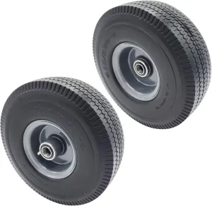 2-Pack Billy Goat 440279 Wheel & Tire 10.5 Solid Tire Force Blower (10" 400295 Flat-Free)