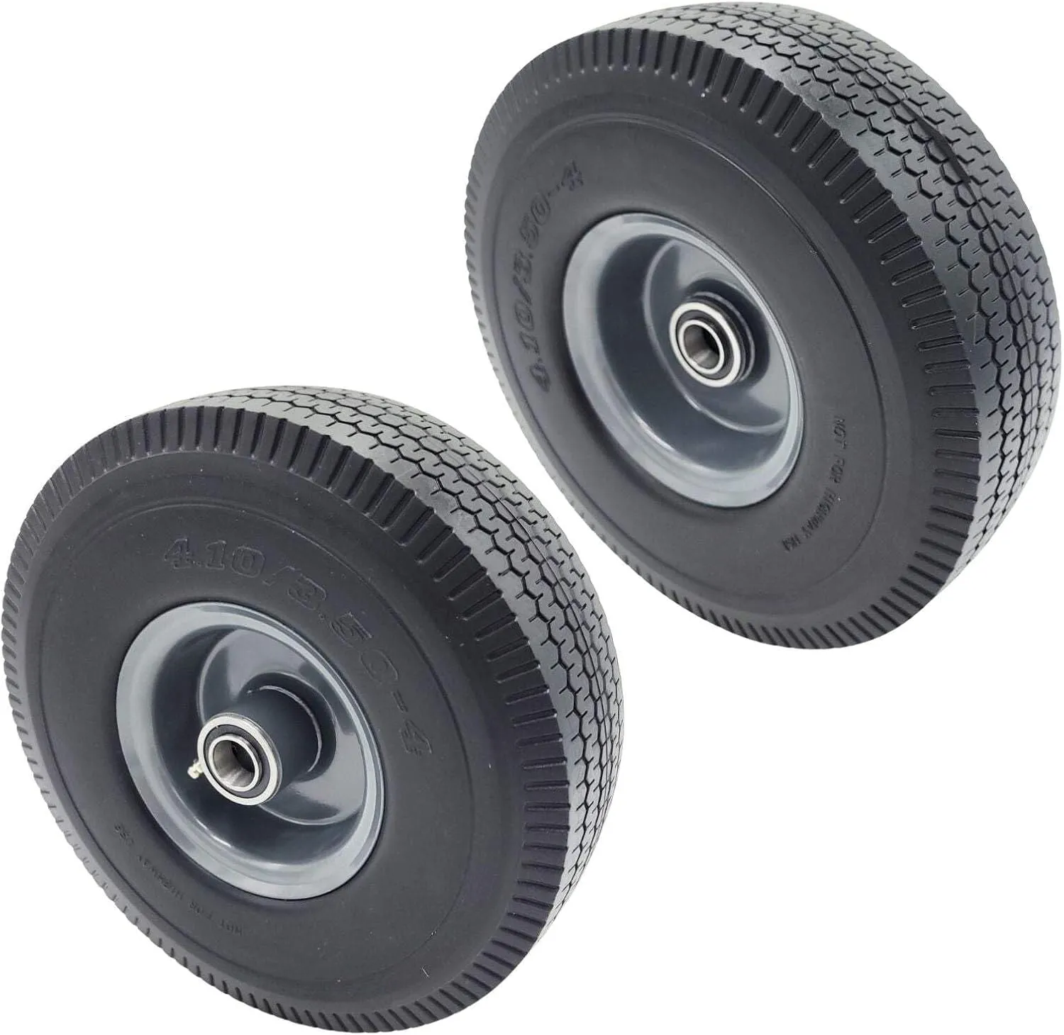 2-Pack Billy Goat 440279 Wheel & Tire 10.5 Solid Tire Force Blower (10" 400295 Flat-Free)