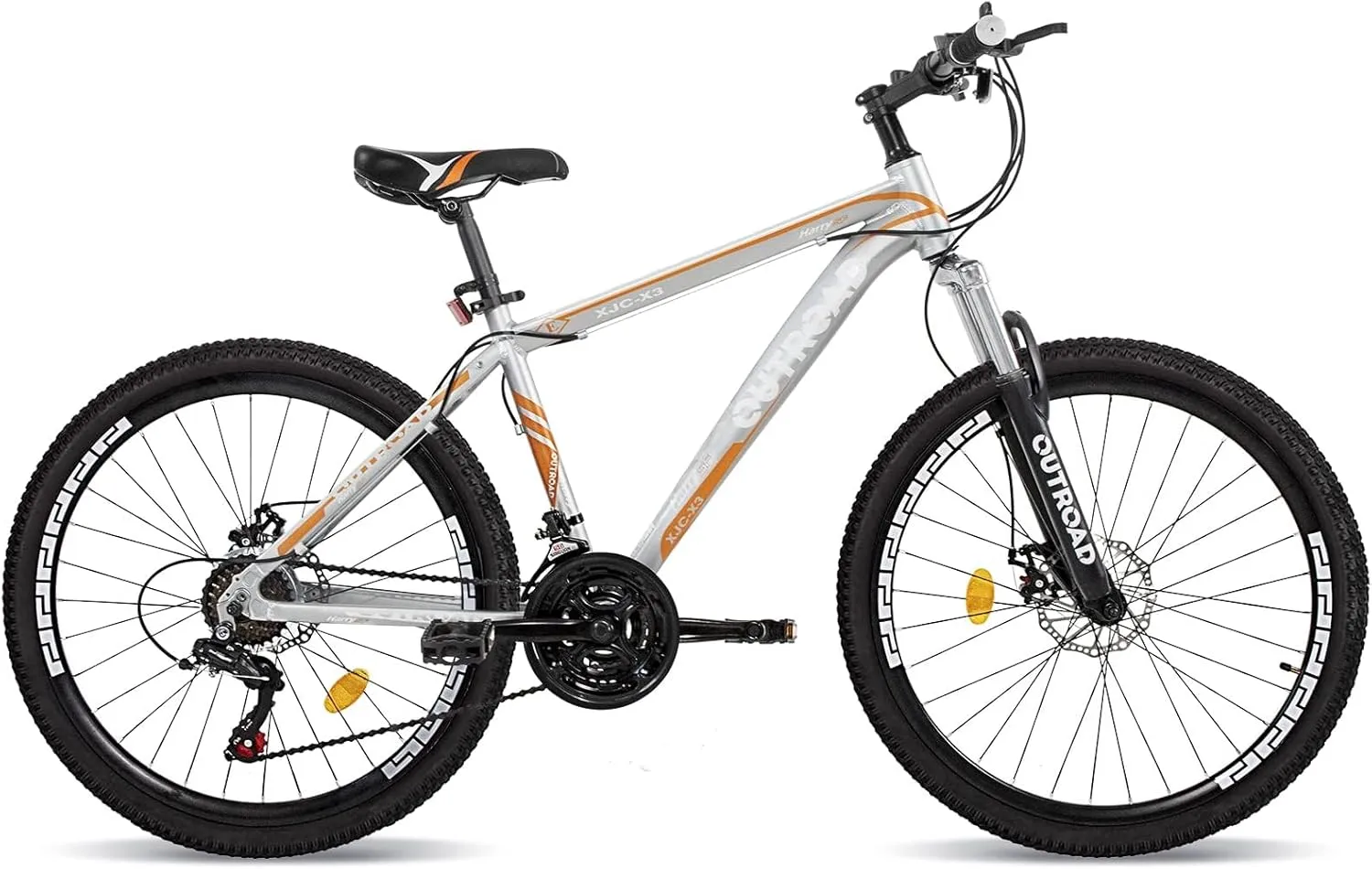 26-inch Mountain Bike, High-Aluminum/Carbon Steel Frame, 21-Speed Dual Disc Brake Mountain Bike with Lock-Out Suspension Fork for Men and Women