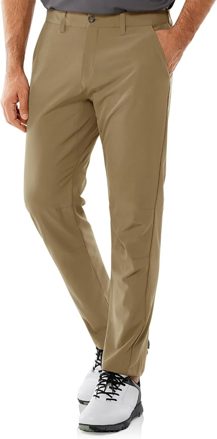33,000ft Men's Golf Pants with 5 Pockets Classic-Fit Stretch Quick Dry Lightweight UPF 50  Hiking Pants