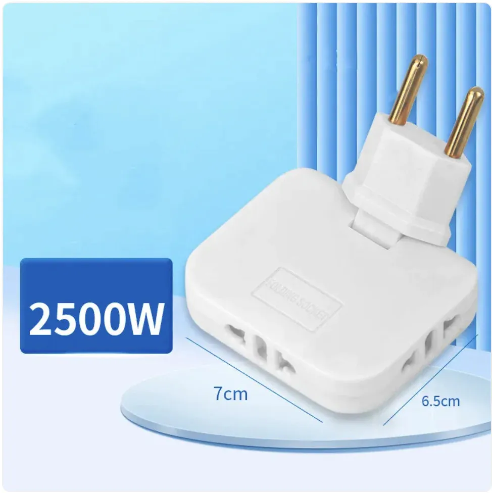 360° Rotating European Plug Adapter