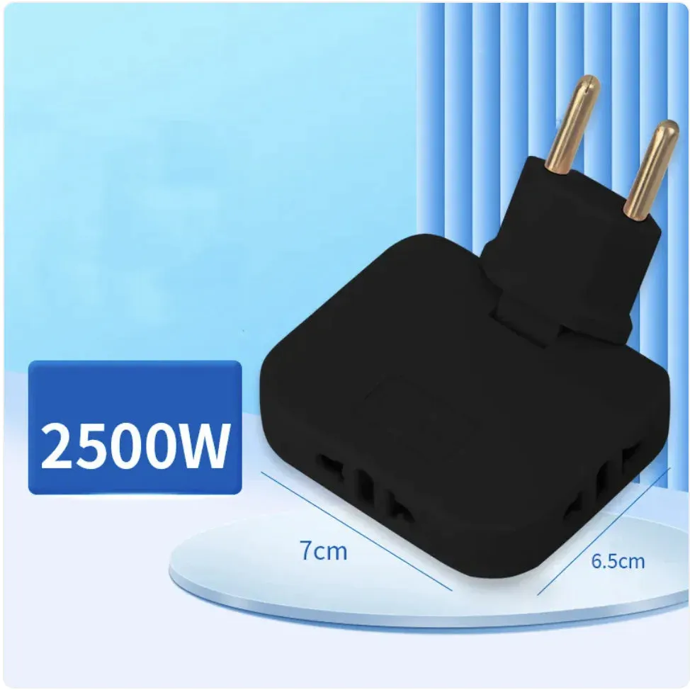 360° Rotating European Plug Adapter