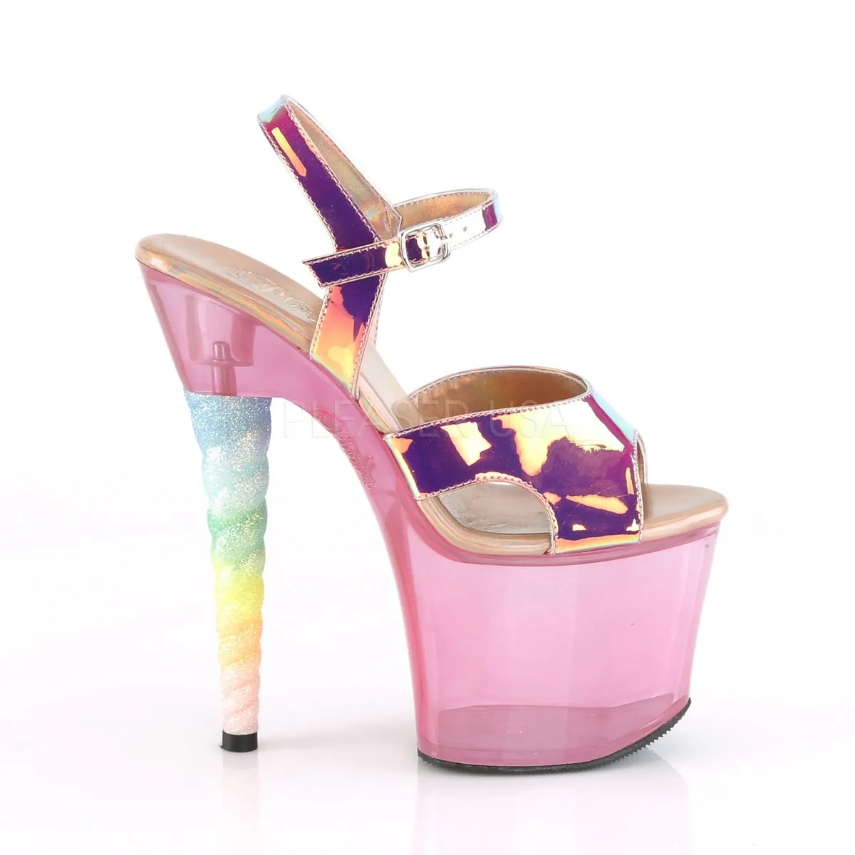 7 Inch Heel UNICORN-711T Pink