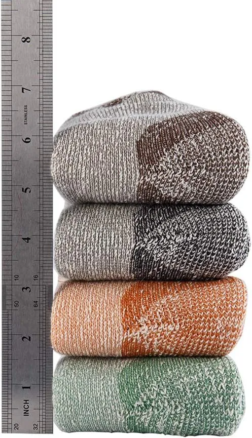 70% Merino Wool Women Crew Socks - Hiking Outdoor Athletic Thermal Thickening Cushion …