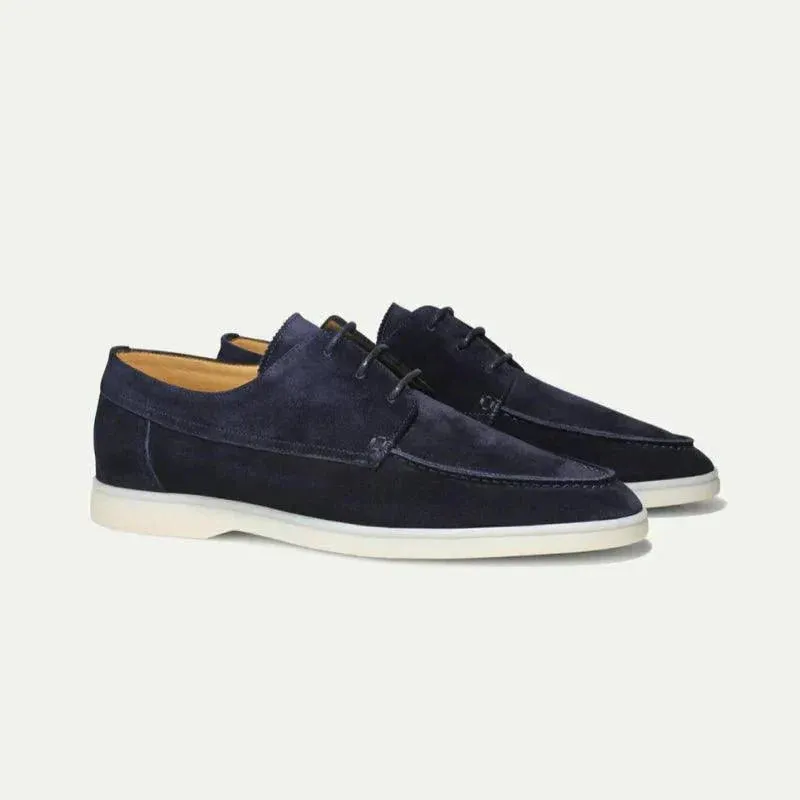 Adrian Lace-Up Suede Loafer Timely resolution Site-wide sale