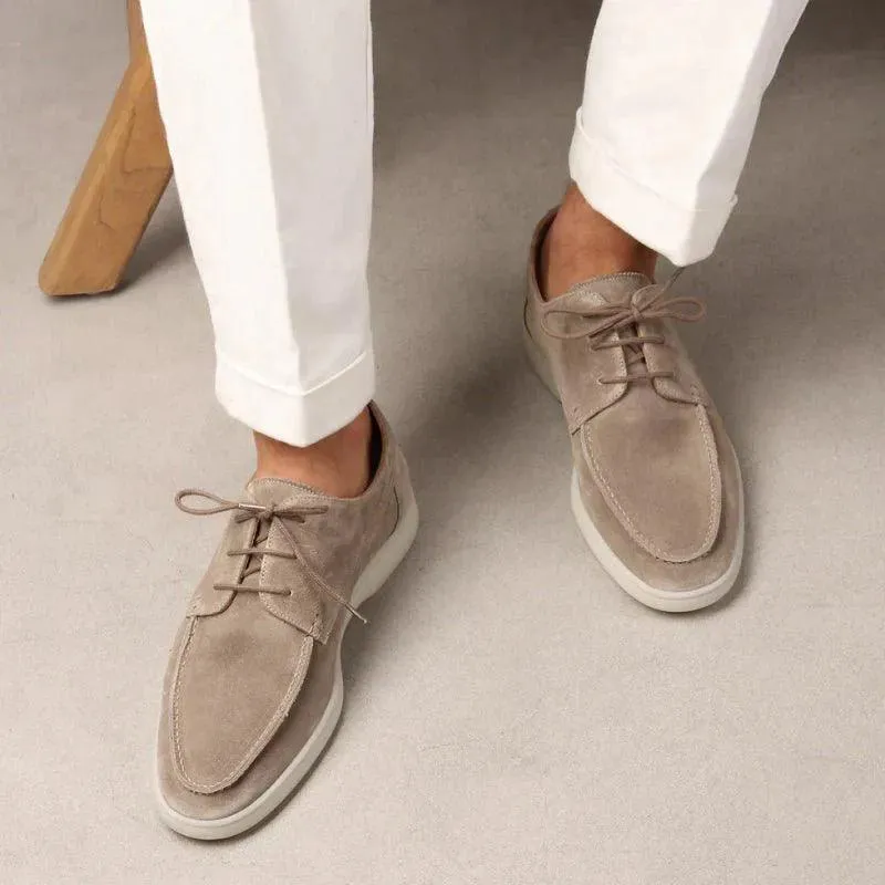 Adrian Lace-Up Suede Loafer Timely resolution Site-wide sale