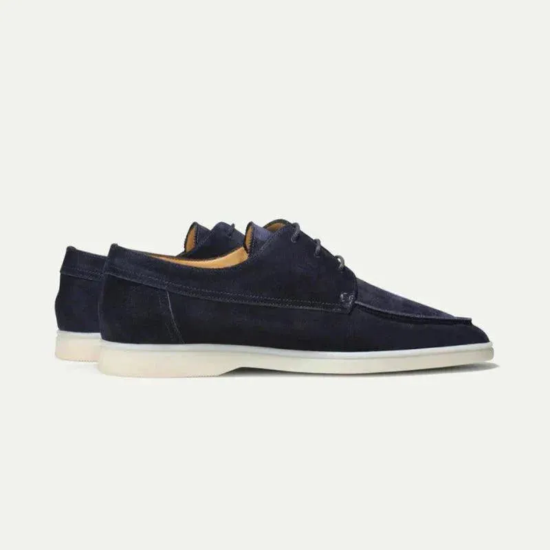 Adrian Lace-Up Suede Loafer Timely resolution Site-wide sale