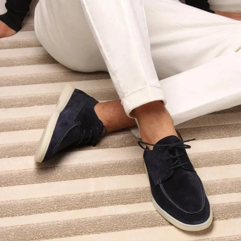 Adrian Lace-Up Suede Loafer Timely resolution Site-wide sale