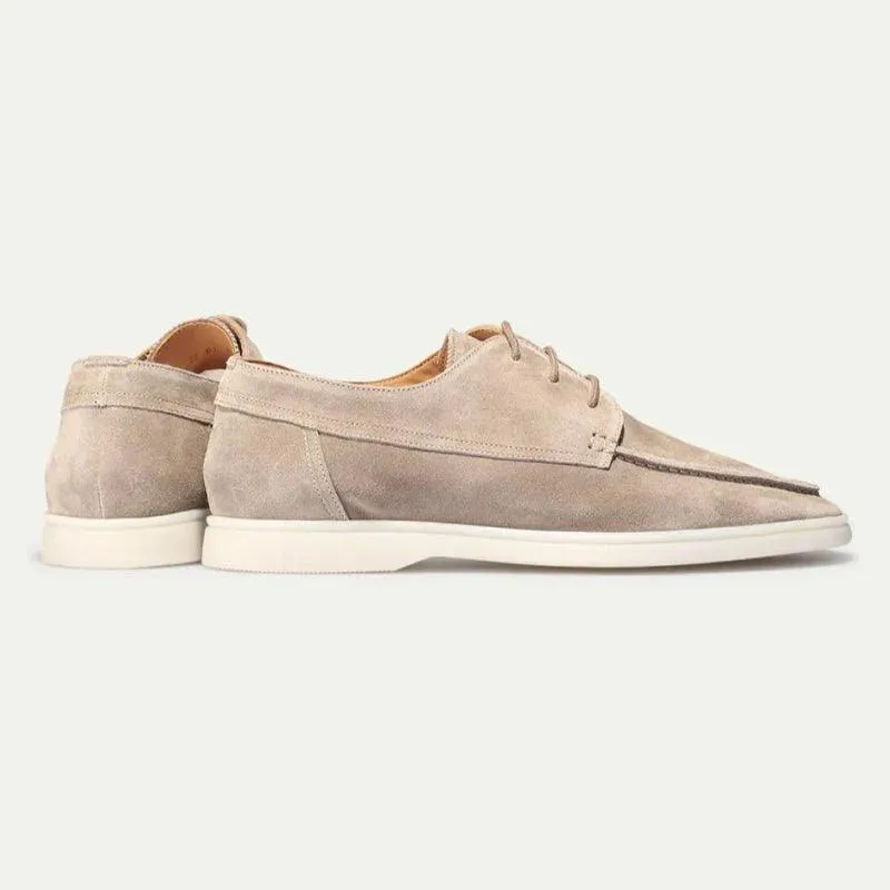 Adrian Lace-Up Suede Loafer Timely resolution Site-wide sale