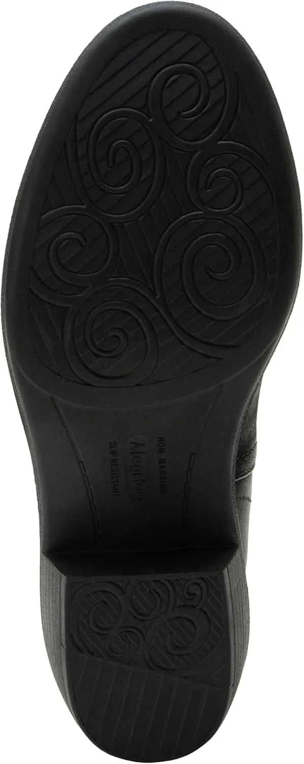 Alegria Womens Merle Slip On Leather Comfort Flat Heel Shoe