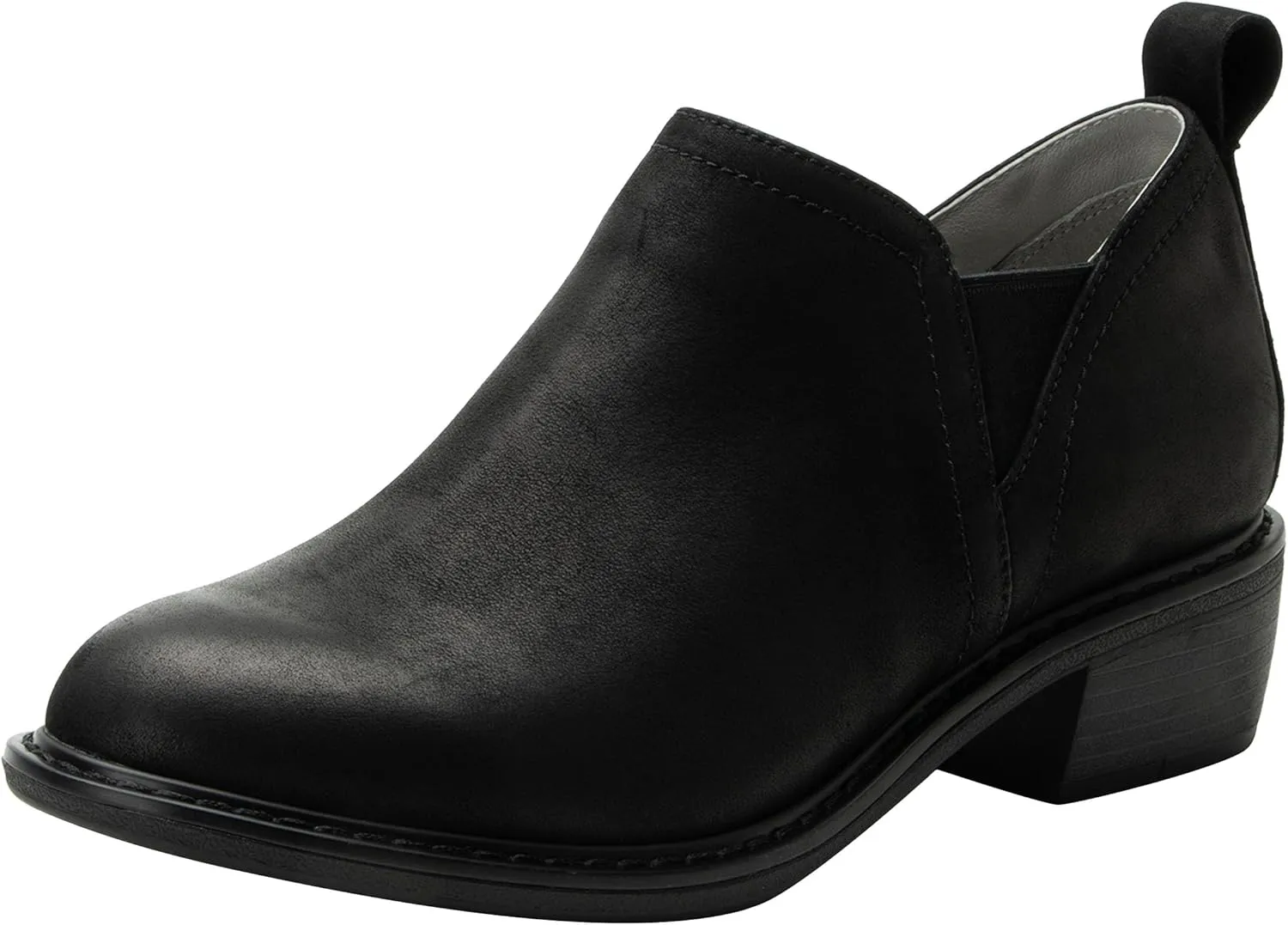 Alegria Womens Merle Slip On Leather Comfort Flat Heel Shoe