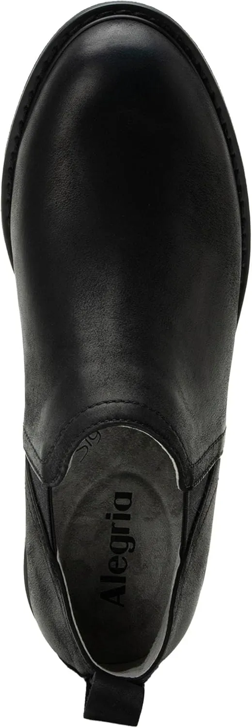Alegria Womens Merle Slip On Leather Comfort Flat Heel Shoe