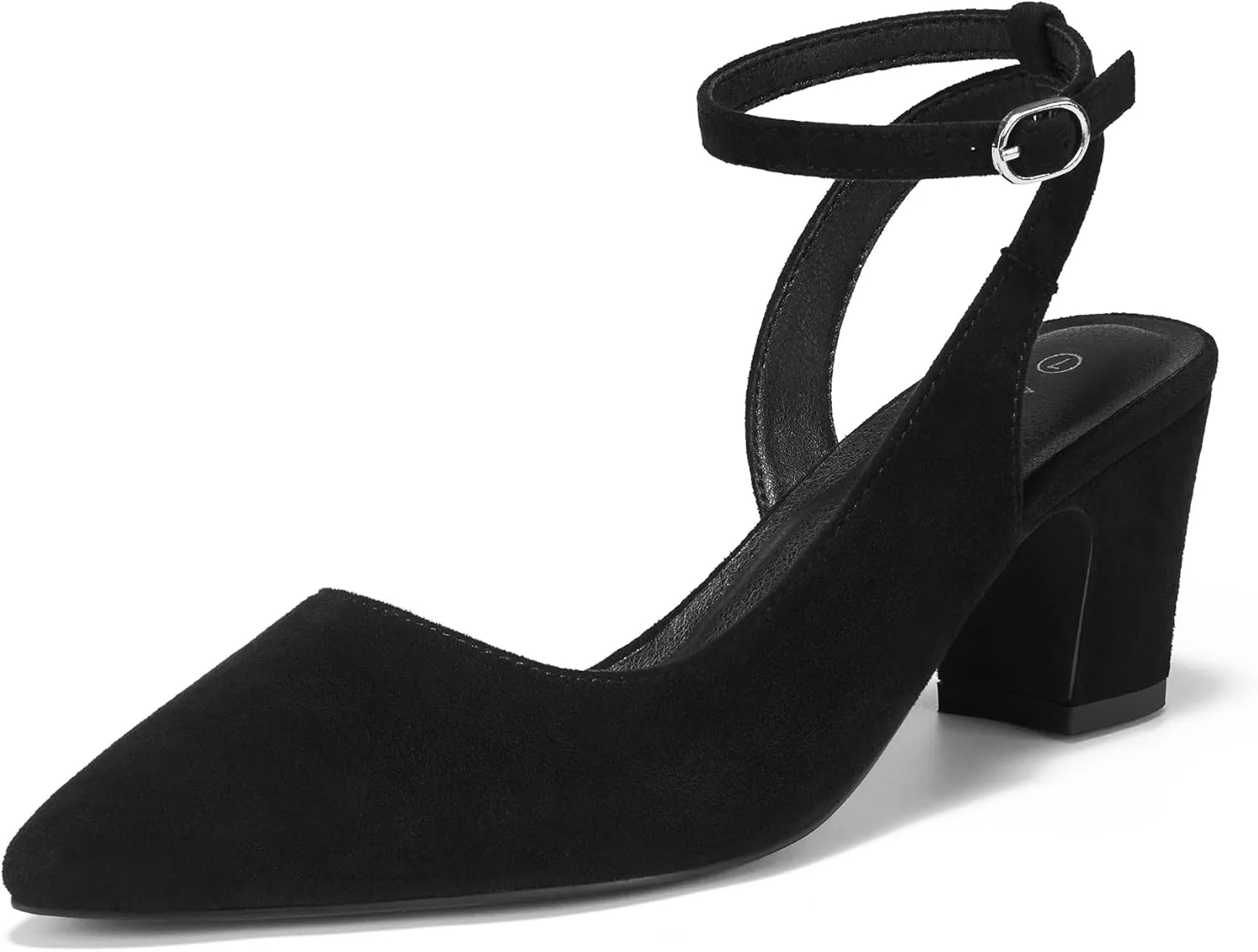 ALICEPUB Women's Closed Toe Heels Pumps Slingback Heels 2inch Chunky Block Heels Low Dress Shoes Comfortable Business Office Work Heels Wedding Shoes