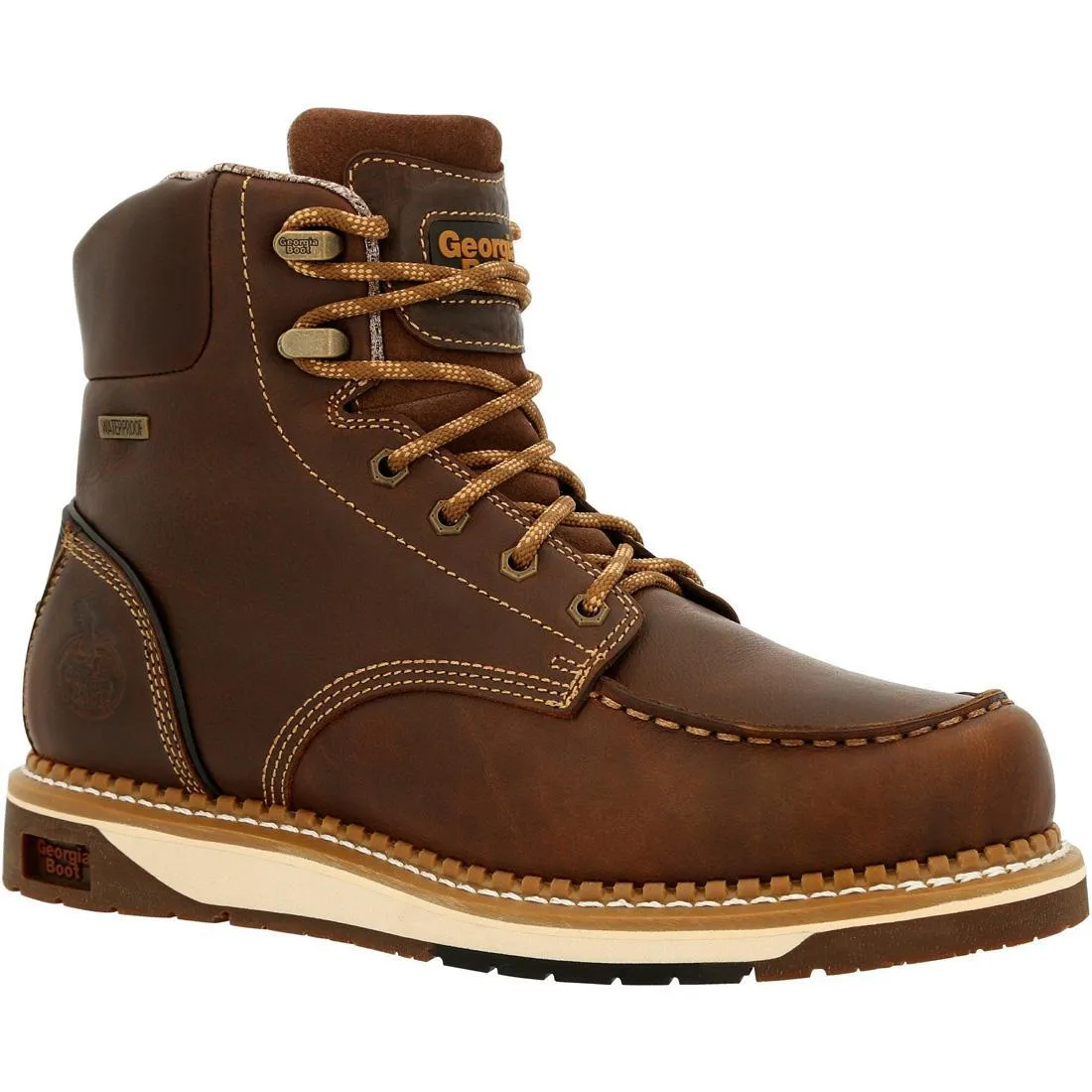 AMP LT Wedge Waterproof Moc-Toe Work Boot