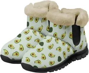 Ankle Boots for Women Waterproof Anti-Slip Winter Warm Fur Lined Snow Boot Outdoor Insulated Slip On Booties Shoes for Hiking Work