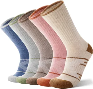 ANTSANG 5 Pairs Merino Wool Hiking Socks for Men & Women Thermal Winter Warm Moisture Wicking Cushion Boot Socks