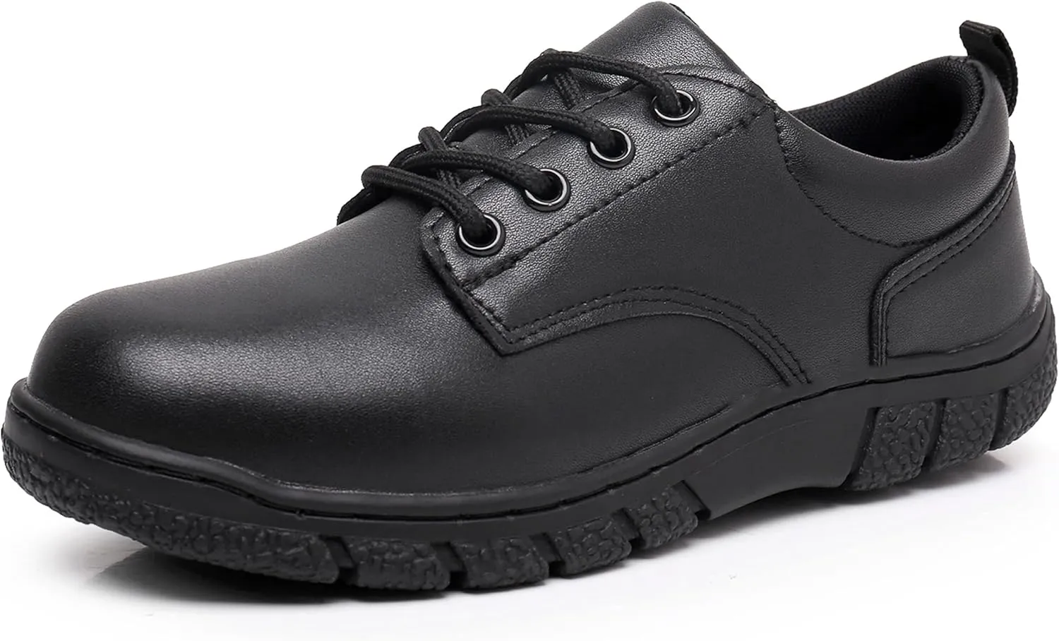 Apakowa Boys Oxford School Uniform Loafer Shoes Adjustable Strap Comfort Dress Shoes (Toddler/Little Kid/Big Kid)