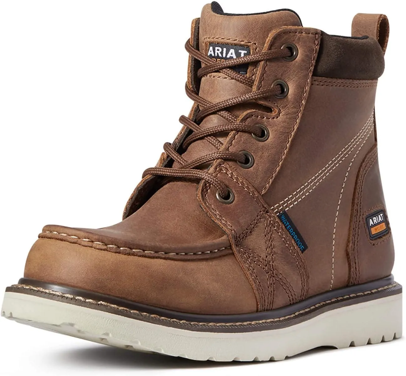 Ariat Women's Rebar Wedge Moc Toe Waterproof Work Boot