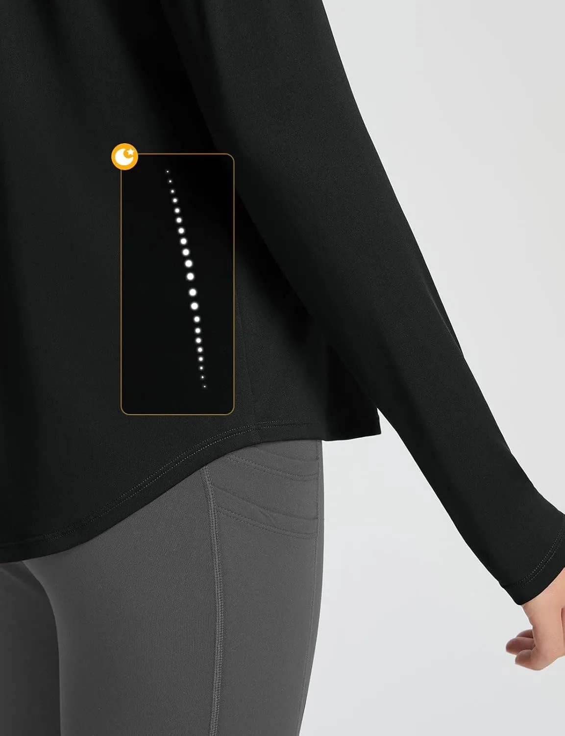 baleaf Long Sleeve Workout Tops for Women Running Athletic Shirts Active Quick Dry Lightweight Moisture Wicking