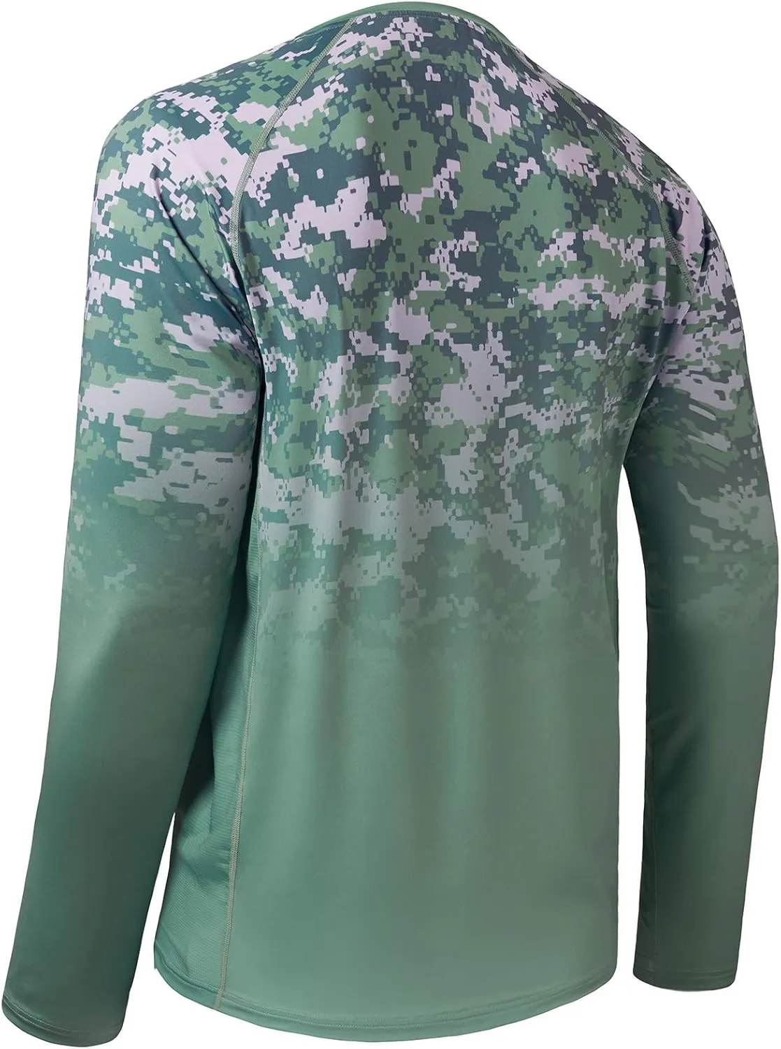 BASSDASH FS14M Men's Camo Gradient Performance Long Sleeve Fishing Shirt UPF50 