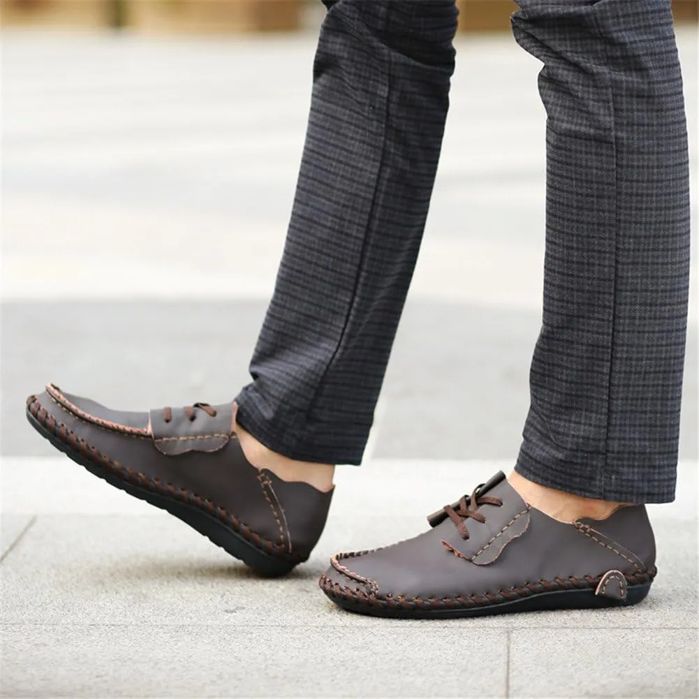 BIFINI Mens Fashion Outdoor Cowhide Driving Moccasins Shoes