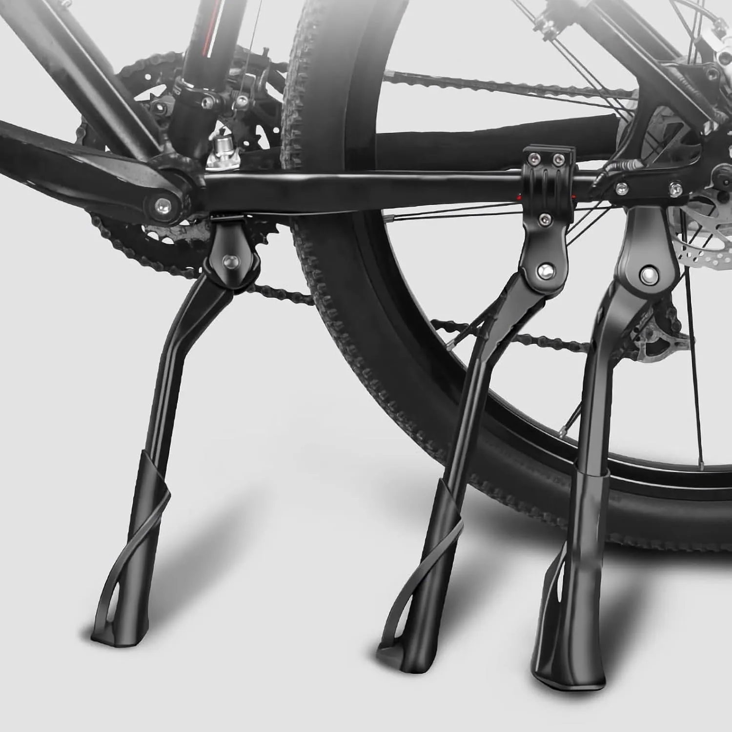Bike Kickstand for Haibike SDURO HardSeven 3.0, Aluminum Adjustable Kickstand Foot Side Stand Suppor Rear Side Bicycle Stand with Non-Slip Rubber Foot,C