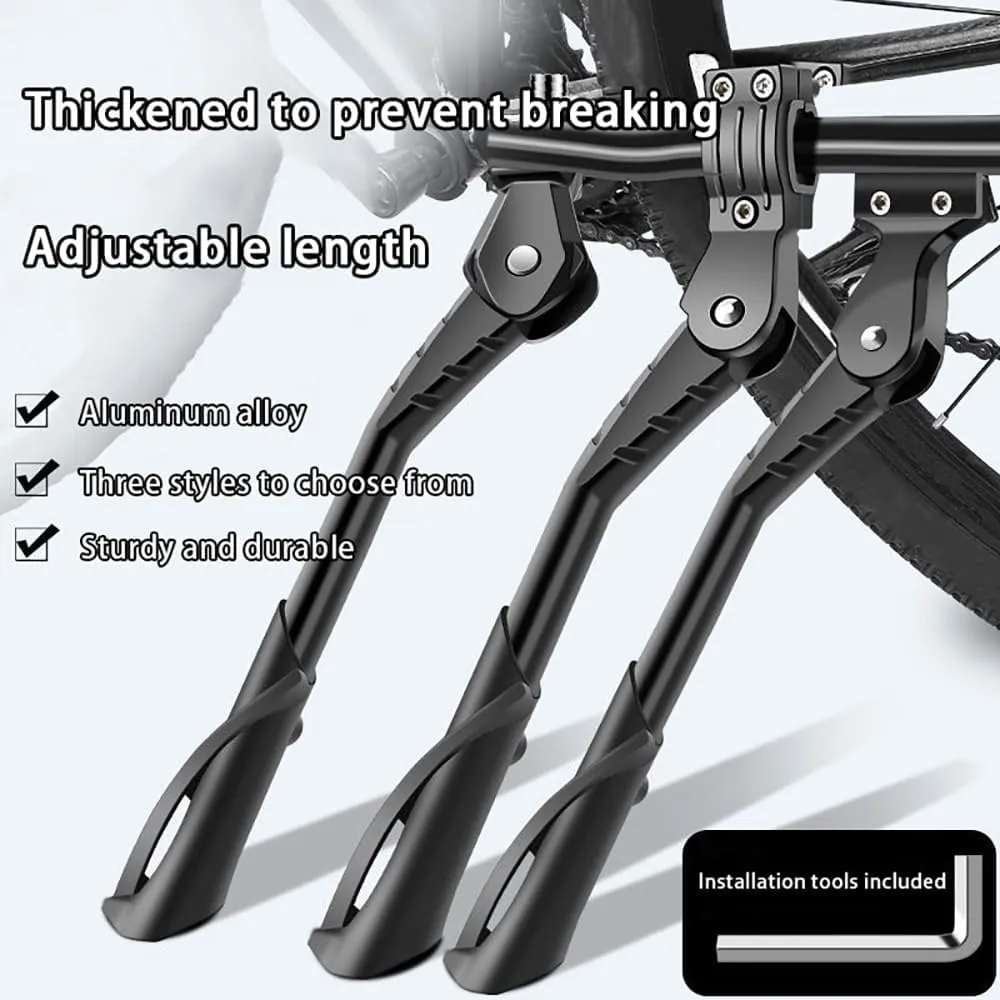 Bike Kickstand for Haibike SDURO HardSeven 3.0, Aluminum Adjustable Kickstand Foot Side Stand Suppor Rear Side Bicycle Stand with Non-Slip Rubber Foot,C