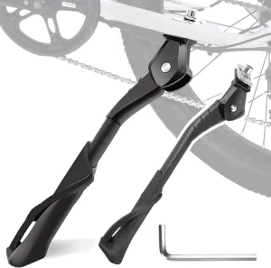 Bike Kickstand for Haibike SDURO HardSeven 3.0, Aluminum Adjustable Kickstand Foot Side Stand Suppor Rear Side Bicycle Stand with Non-Slip Rubber Foot,C