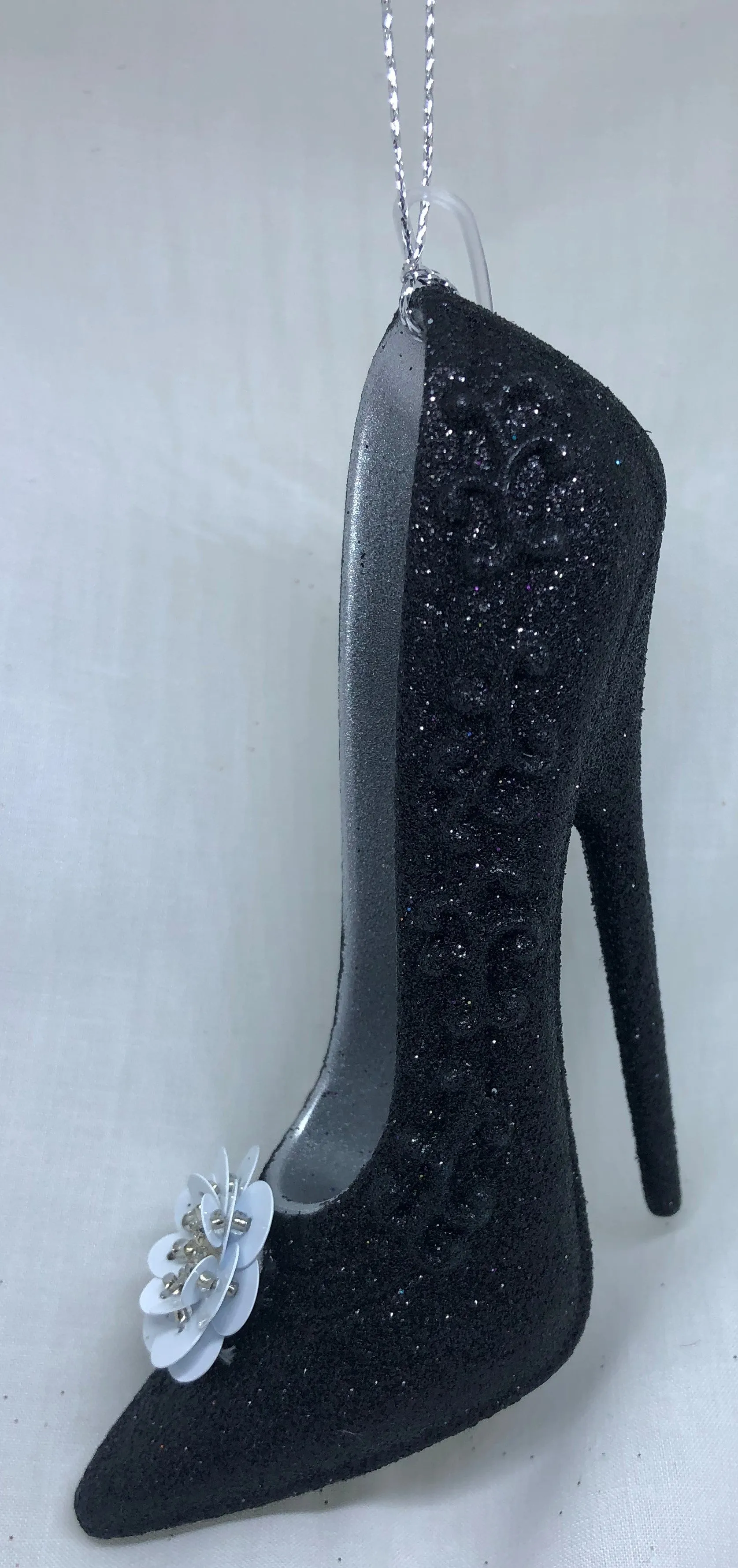Black High Heel Ornament