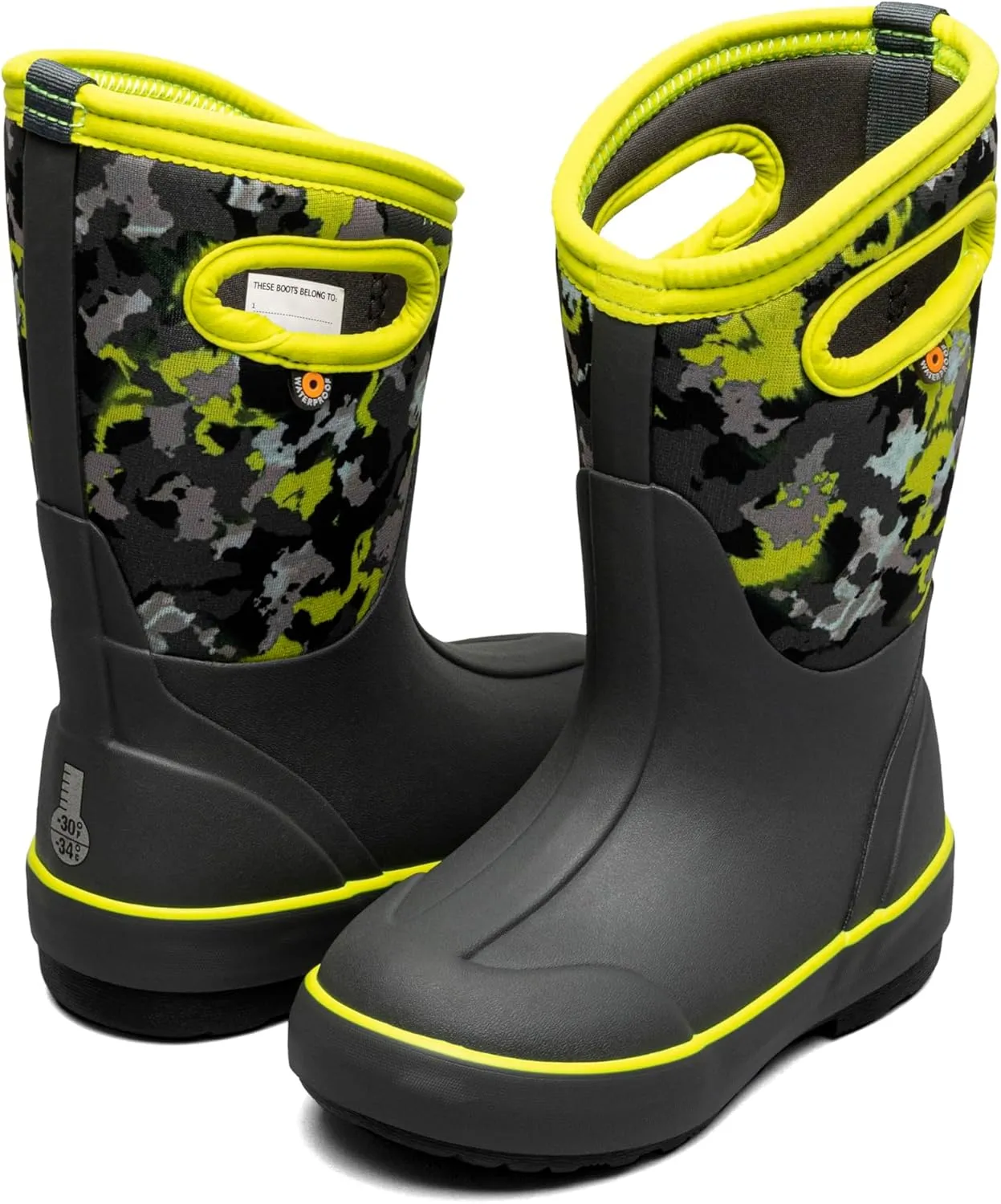 BOGS Unisex-Child Classic Ii-Camo Texture (Toddler/Little Big Kid) Rain Boot