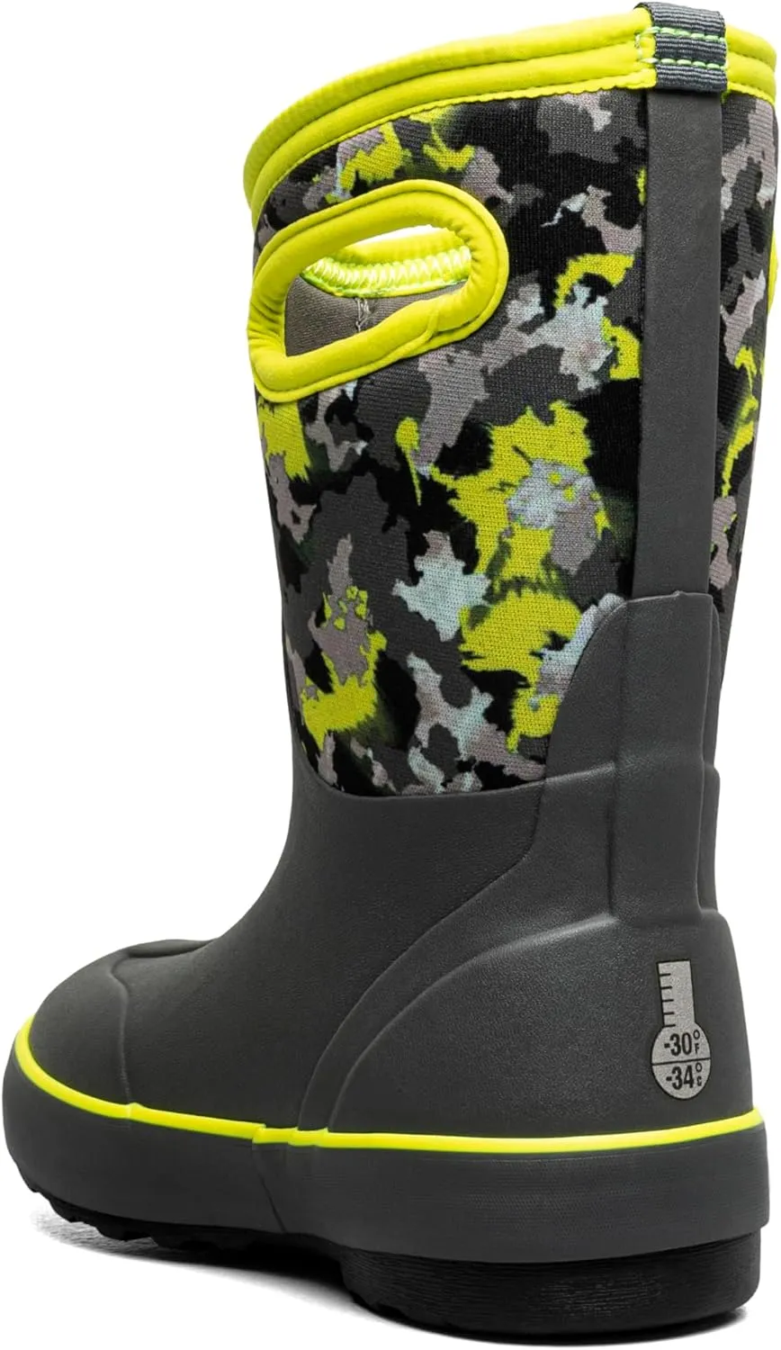 BOGS Unisex-Child Classic Ii-Camo Texture (Toddler/Little Big Kid) Rain Boot