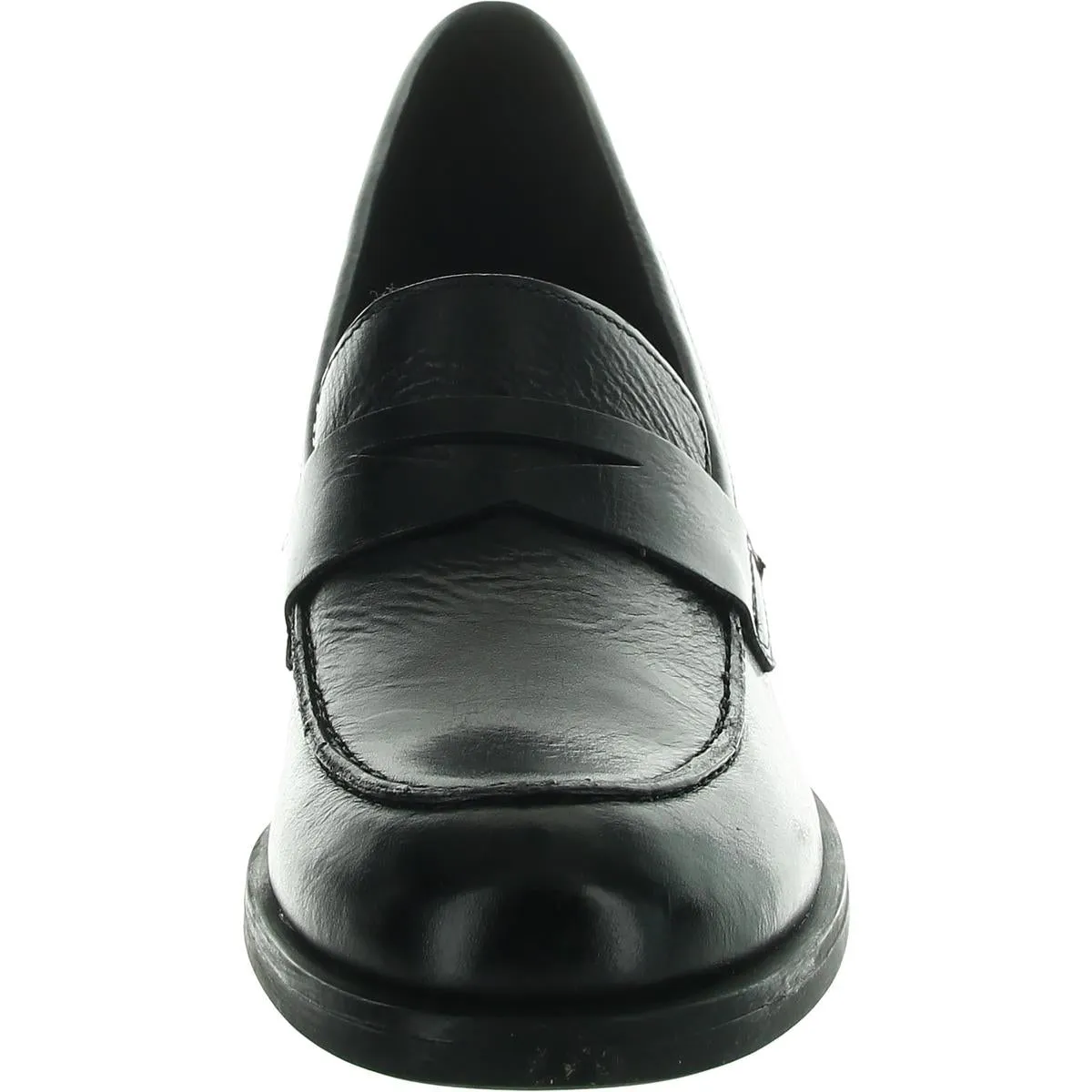 Born Womens Holliston Cushioned Footbed Leather Loafer Heels