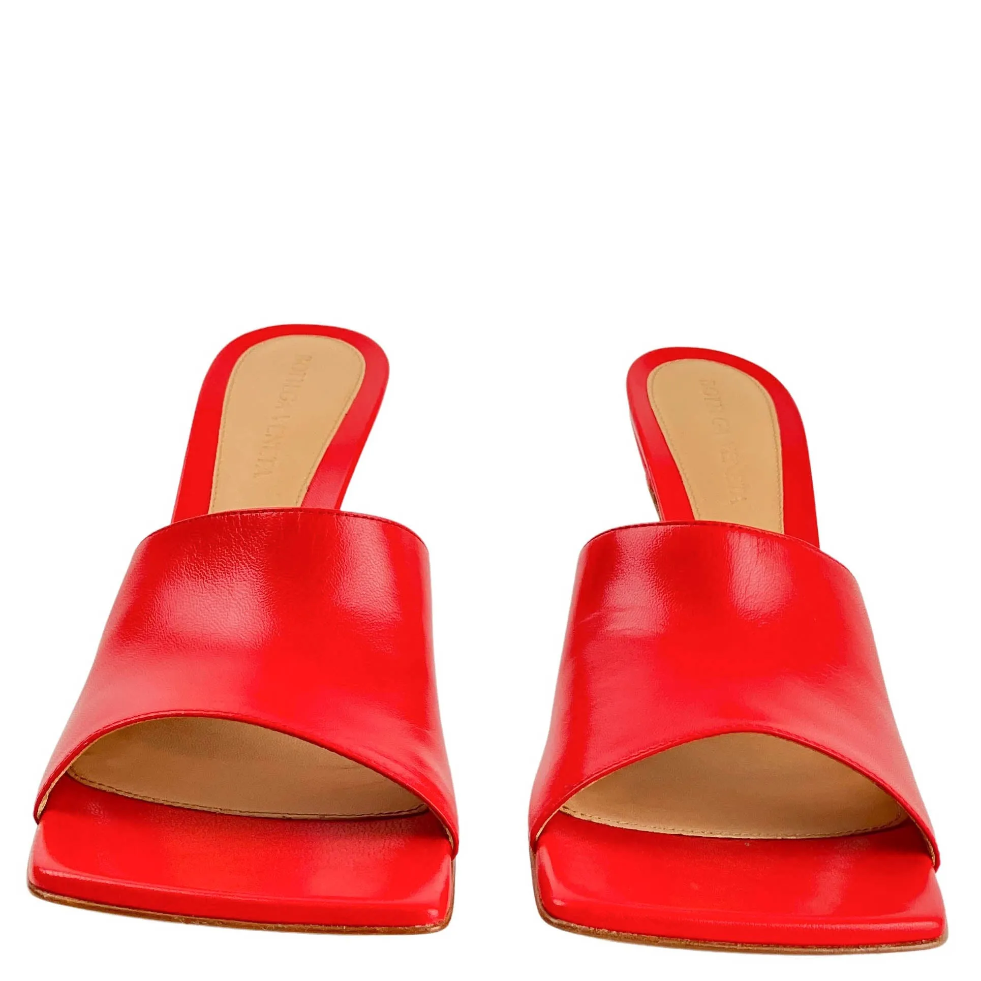 Bottega Veneta Stretch Sandals in Bright Red