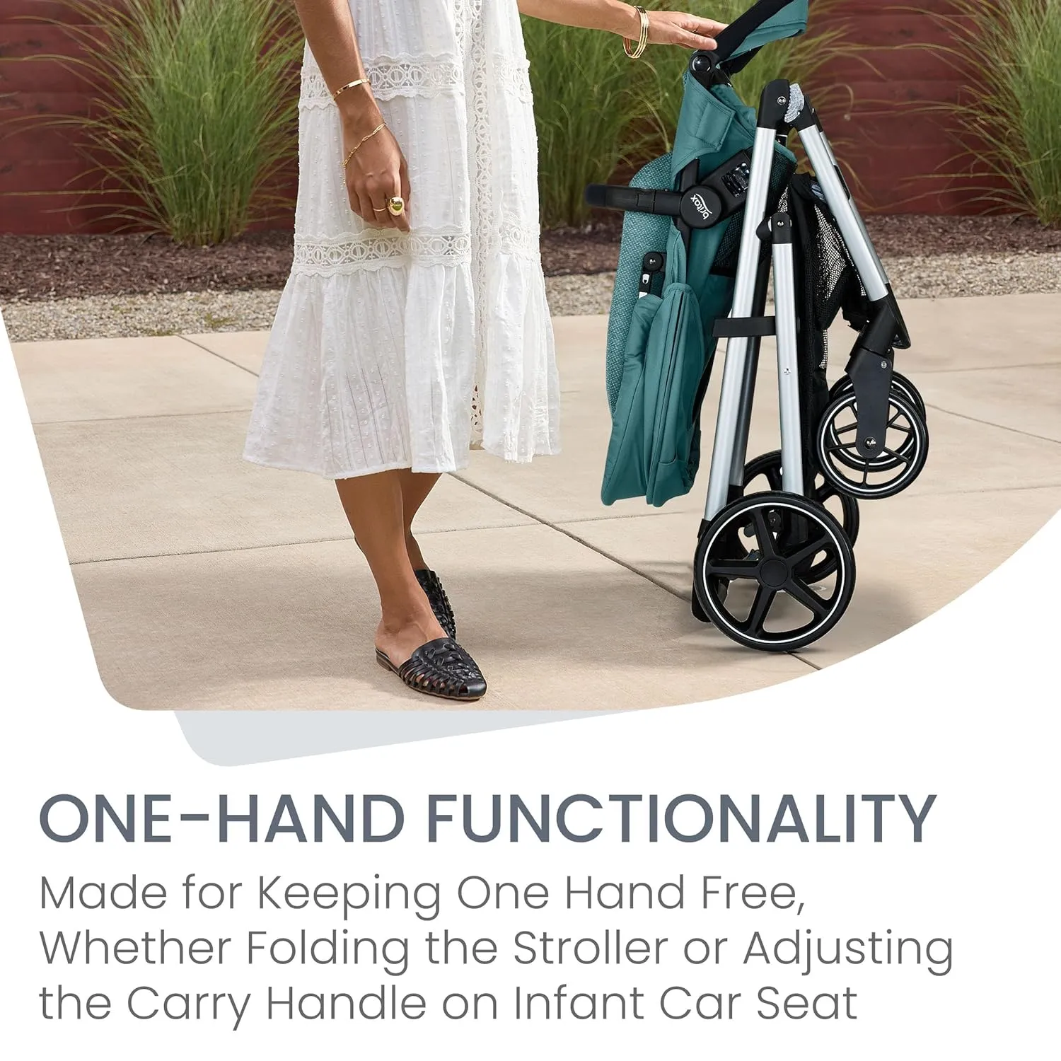 Britax Willow Grove SC Baby Travel System, Infant Car Seat and Stroller Combo with Alpine Base, ClickTight Technology, SafeWash, Pindot Jade