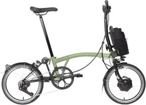 Brompton Electric Folding Bike for Adults C Line 12-Speed | Compact, Lightweight, Pedal-Assist Commuter E-Bike