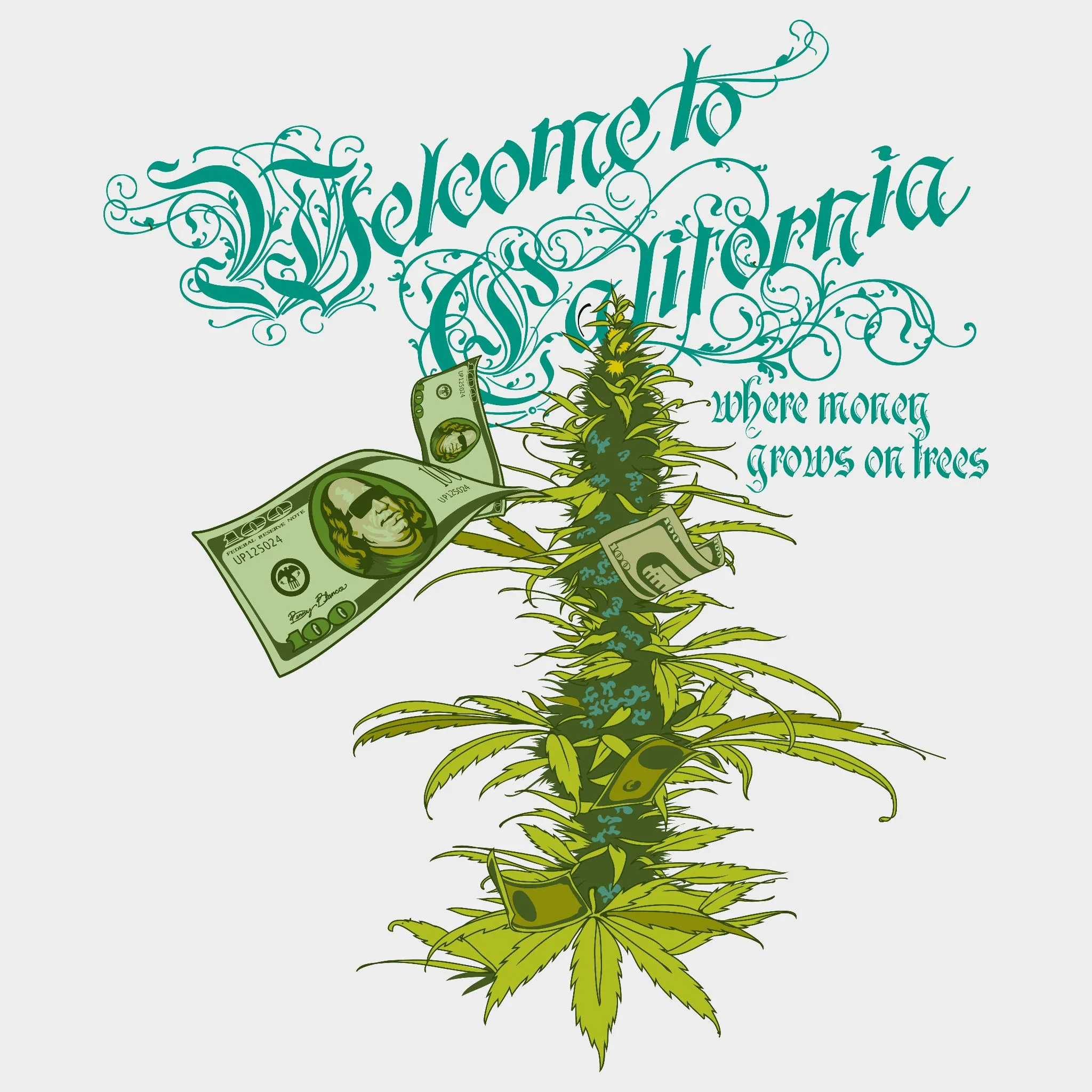 CALI TREES MEN'S HOODIE