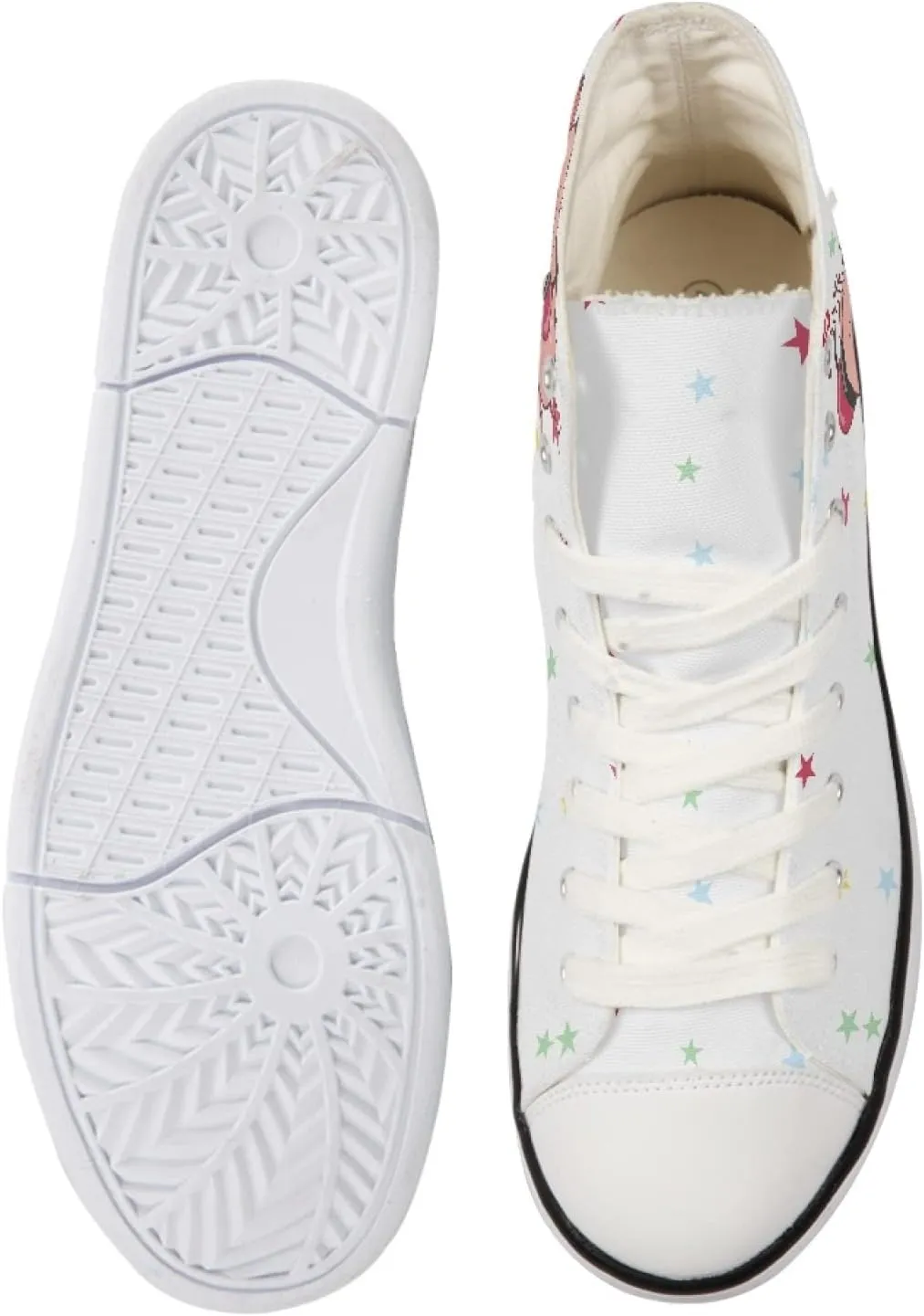 Canvas Shoes for Women High Top Canvas Sneakers Teens Girls Novelty Animal Print Sports Shoes Lightweight Lace ups Casual Walking Shoes