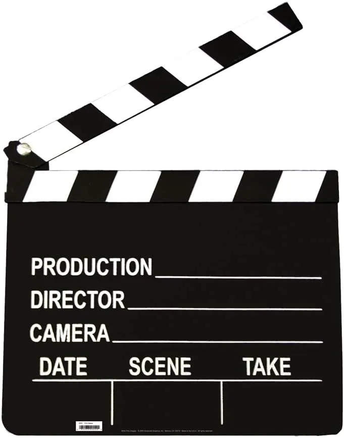 Cardboard People Film Clapper Life Size Cardboard Cutout Standup