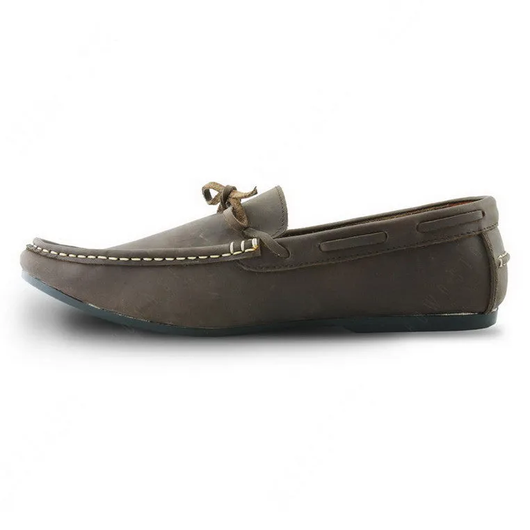 Casualist Lace Leather Loafer Dark Natural Nubuck