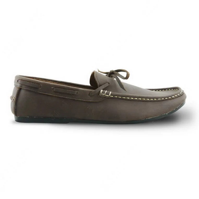 Casualist Lace Leather Loafer Dark Natural Nubuck