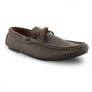 Casualist Lace Leather Loafer Dark Natural Nubuck