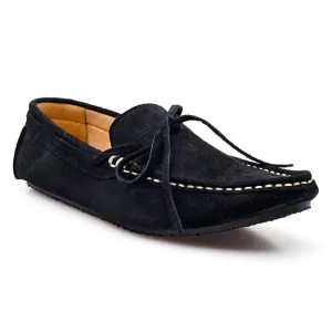 Casualist Lace Leather Loafer Suede Black
