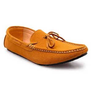 Casualist Lace Leather Loafer Suede Tan