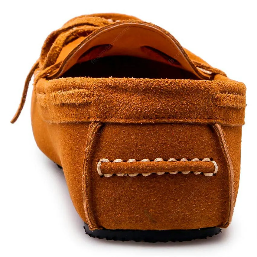 Casualist Lace Leather Loafer Suede Tan