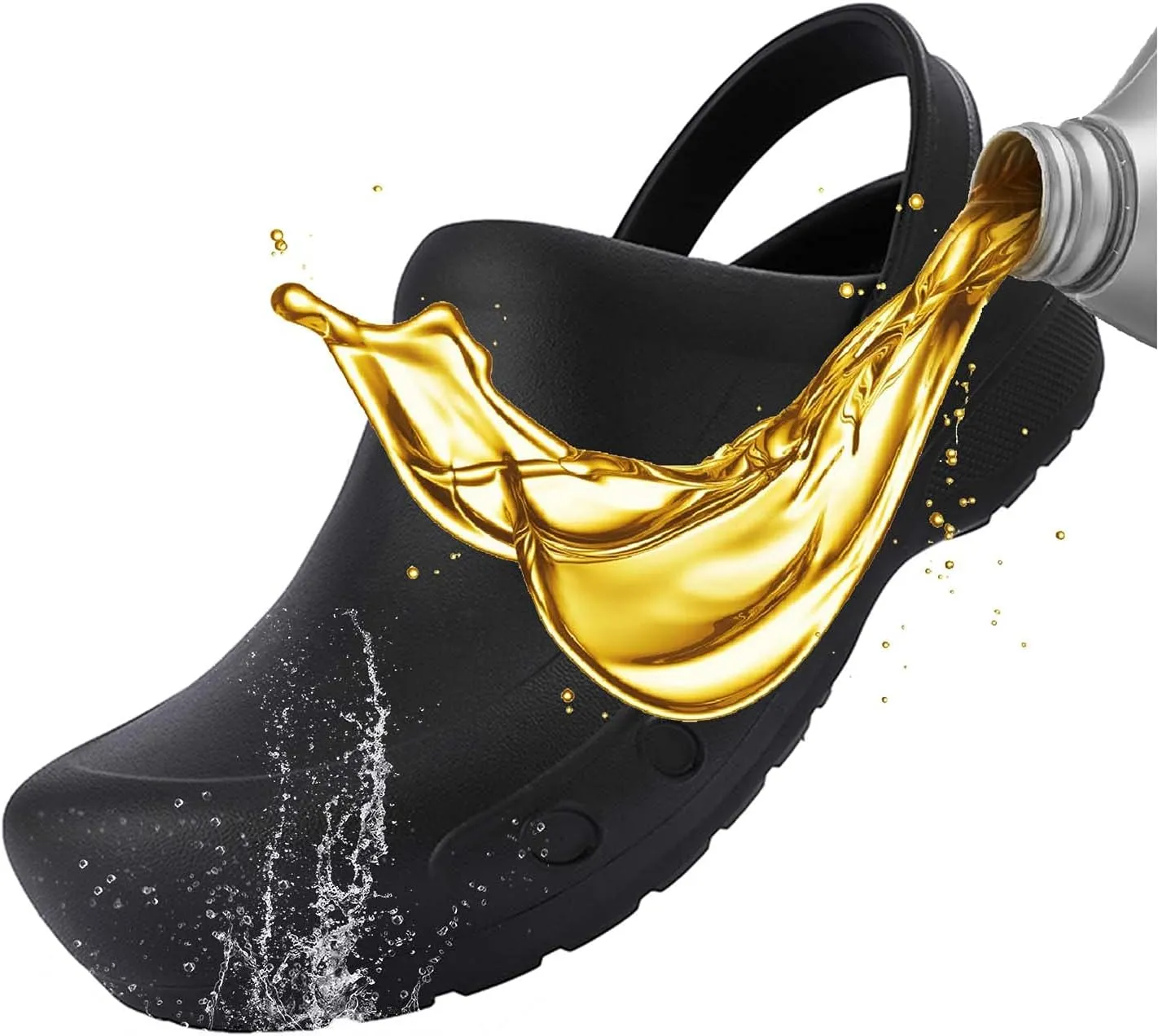 CERYTHRINA Men's Slip Resistant Work Clogs | Chef Clogs | Work Shoes