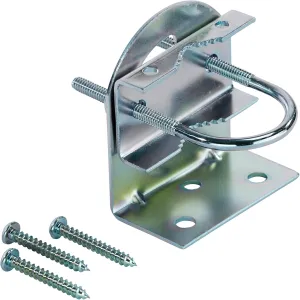 Channel Master Universal Roof/Attic Antenna Mount – Sturdy Steel Bracket for Secure TV Antenna & Mast Installation, Weather-Resistant, Supports Masts/Poles, Up-to 1.5” Diameter