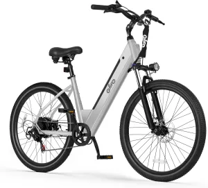 Cityone 2.0 Electric Bike for Adults,Up to 65Miles,28MPH,1200W Peak Motor 26" Ebike,499WH UL2849 Certified Battery Electric Commuter Bicycle with Front Suspension & 7-Speed Ebikes