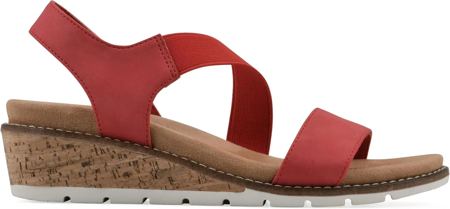 CLIFFS BY WHITE MOUNTAIN Women's Tinnley Cork Wedge Sandal