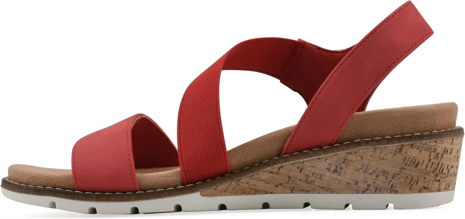 CLIFFS BY WHITE MOUNTAIN Women's Tinnley Cork Wedge Sandal